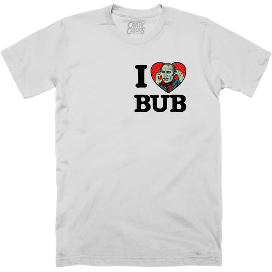 DAY OF THE DEAD: I HEART BUB - T-SHIRT (UNDEAD SILVER)