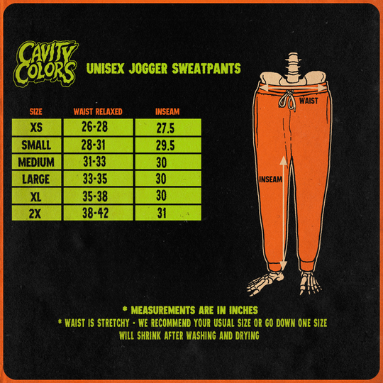 RE-ANIMATOR: DEATH DEFEATED - JOGGER SWEATPANTS (GLOW IN THE DARK)