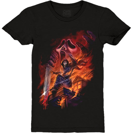 GHOST FACE: FIRE IN THE NIGHT - LADIES T-SHIRT