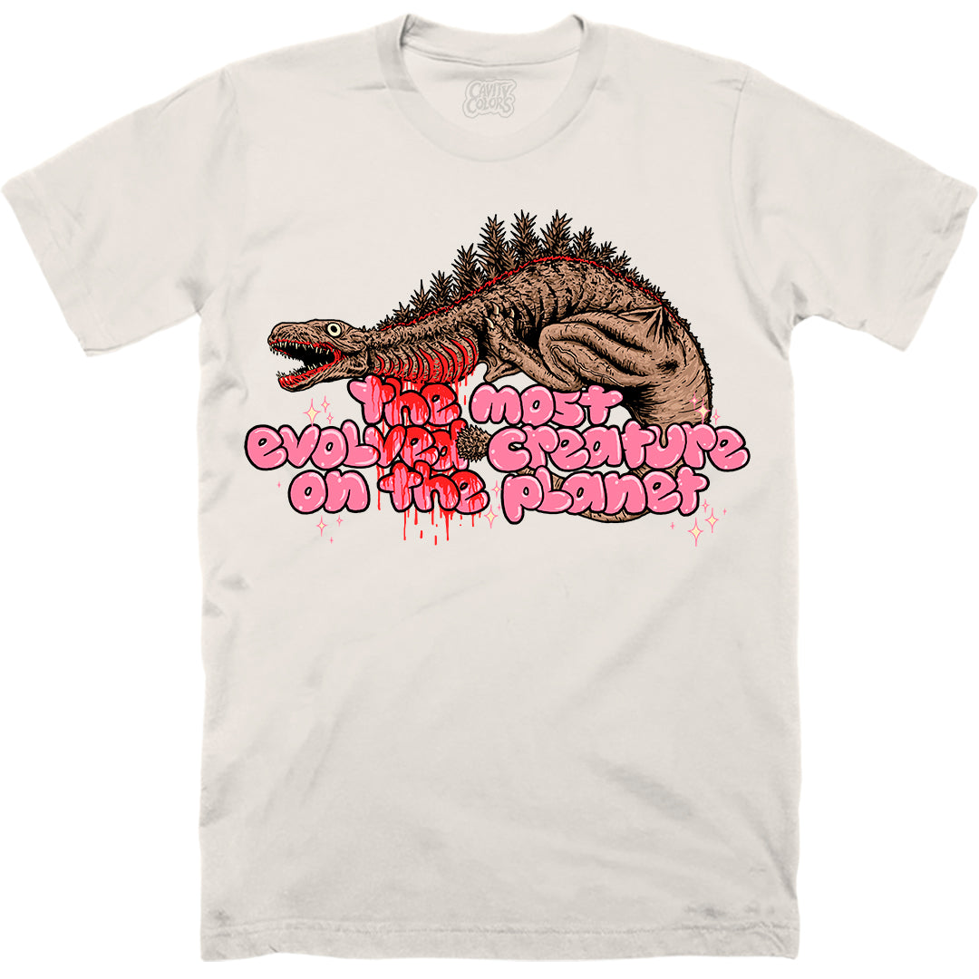 SHIN GODZILLA: THE MOST EVOLVED CREATURE - T-SHIRT (UNSETTLING OFF-WHITE)