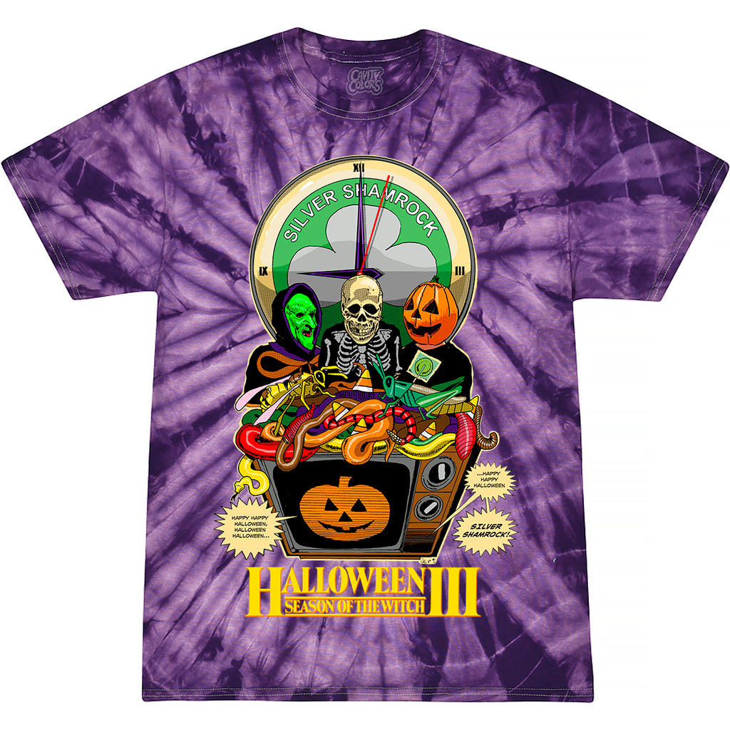 Trick or Treat: Death to False Metal - T-Shirt (Blue Lightning Tie Dye) | Size: XL by Cavitycolors