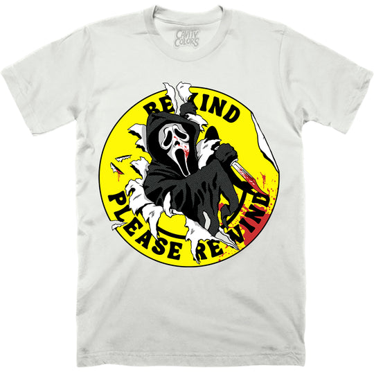 GHOST FACE: VIDEO STORE PSA - T-SHIRT (KNIFE SILVER)
