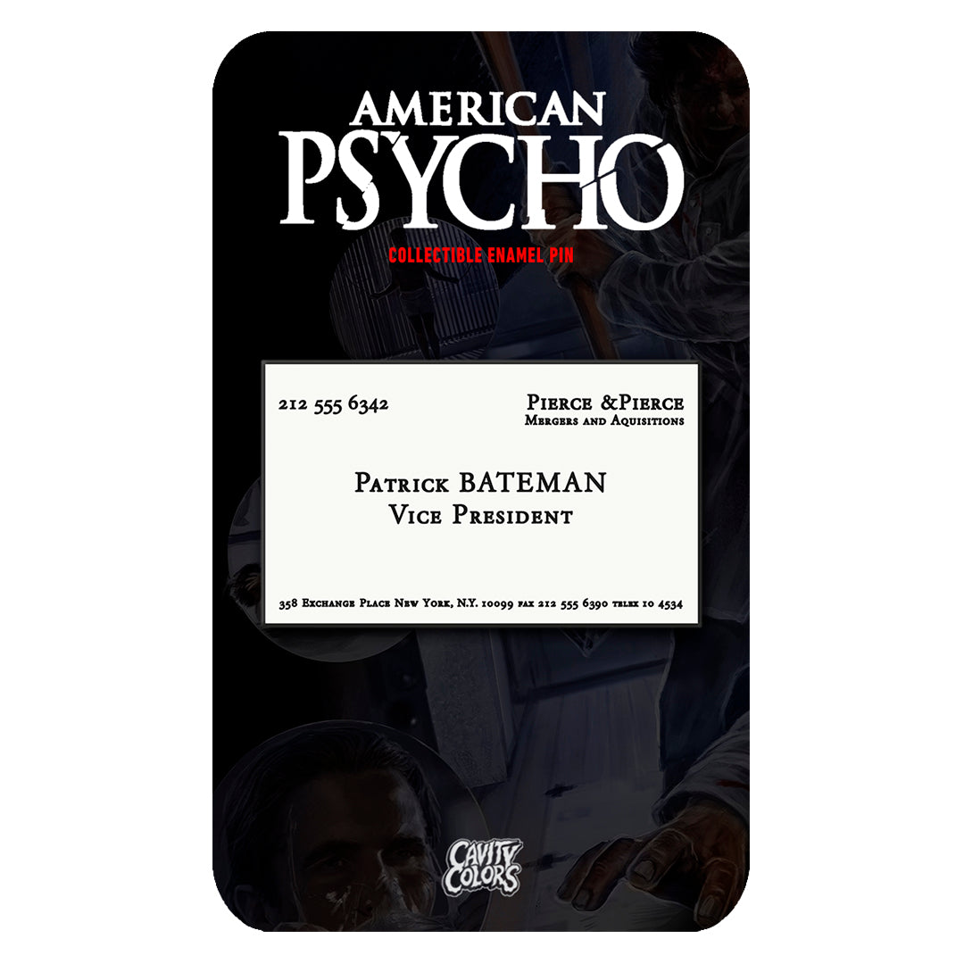 AMERICAN PSYCHO: BUSINESS CARD - ENAMEL PIN