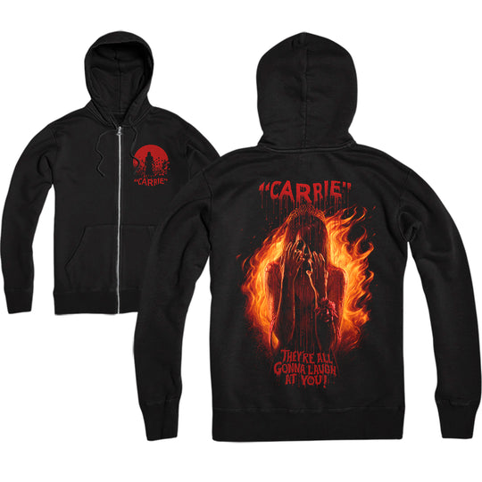 CARRIE: THEY'RE ALL GONNA LAUGH AT YOU - ZIP UP HOODIE