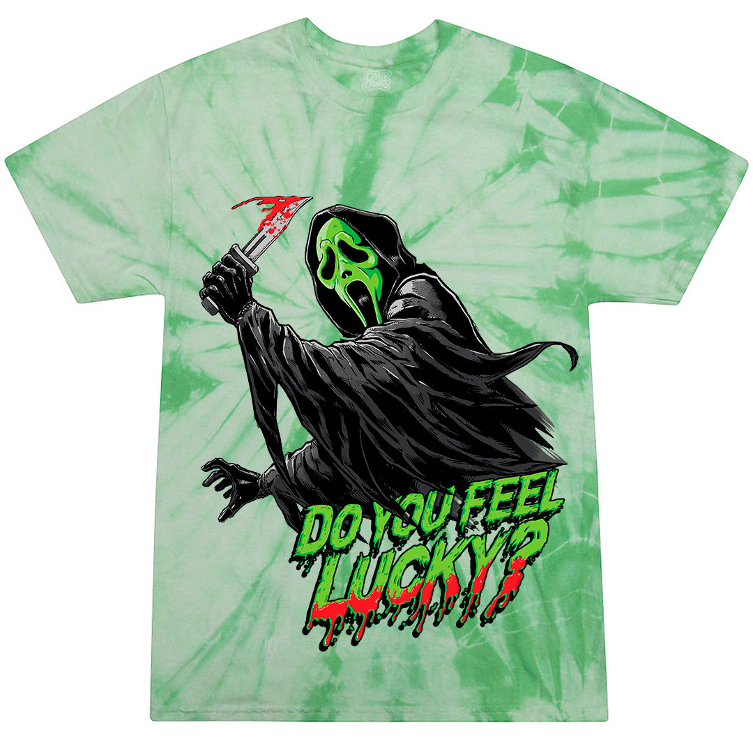 GHOST FACE: DO YOU FEEL LUCKY? - GREEN TIE DYE (LEFTOVERS)