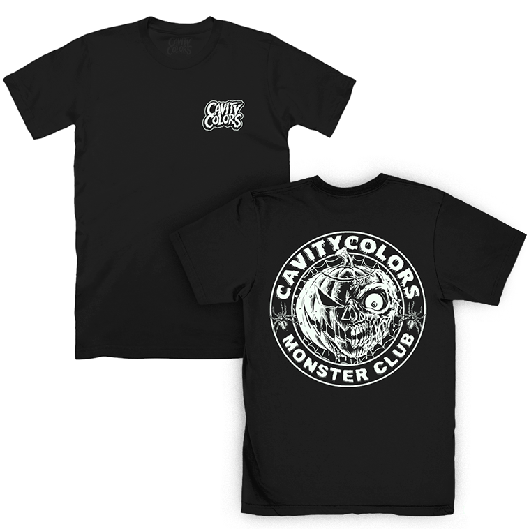 CAVITYCOLORS MONSTER CLUB (GLOW IN THE DARK) T-SHIRT