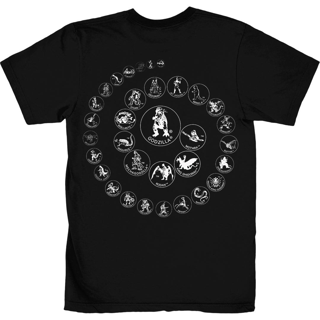 Black Print Icons T-Shirt