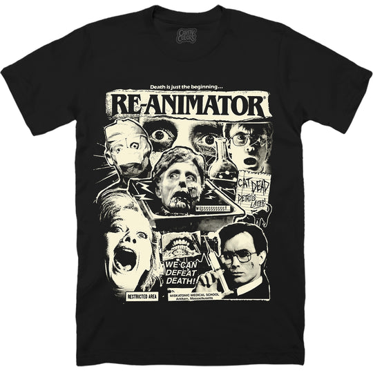 RE-ANIMATOR: DEATH DEFEATED - T-SHIRT (GLOW IN THE DARK)