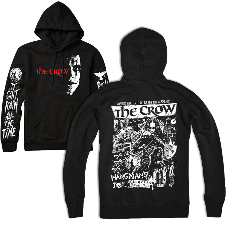 Crow Merch The Crow (1994) - Deluxe Sleeve-Printed Pullover Hoodies! – CavityColors