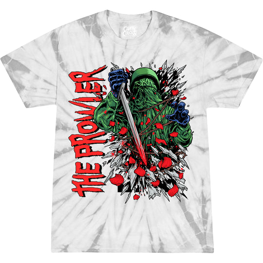 THE PROWLER: IT WILL FREEZE YOUR BLOOD - T-SHIRT (SILVER BLADE TIE DYE)